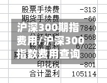 沪深300期指费用/沪深300指数费用查询-第2张图片