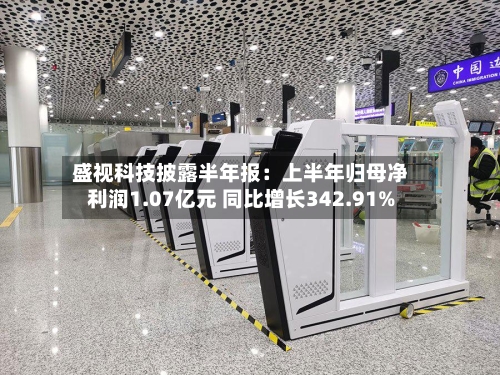 盛视科技披露半年报：上半年归母净利润1.07亿元 同比增长342.91%-第3张图片