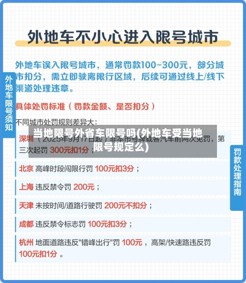 当地限号外省车限号吗(外地车受当地限号规定么)-第2张图片