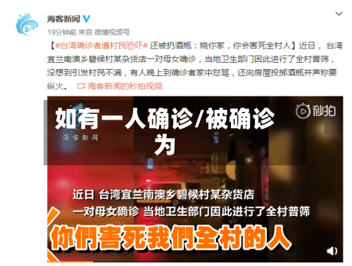 如有一人确诊/被确诊为-第2张图片