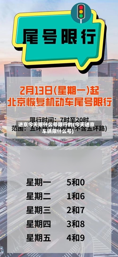 进京今天限什么号限行的(今天进京车辆限什么号)
