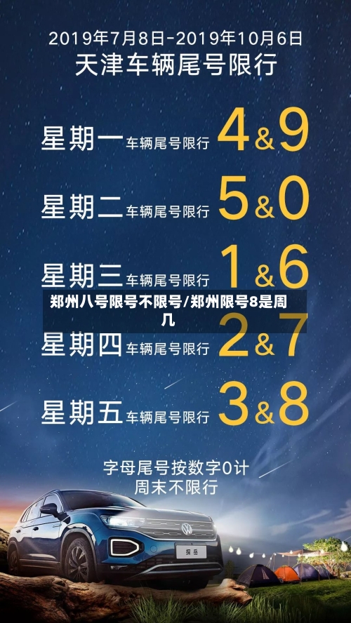 郑州八号限号不限号/郑州限号8是周几-第2张图片