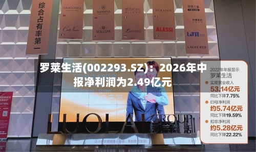 罗莱生活(002293.SZ)：2026年中报净利润为2.49亿元-第2张图片