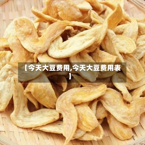 【今天大豆费用,今天大豆费用表】