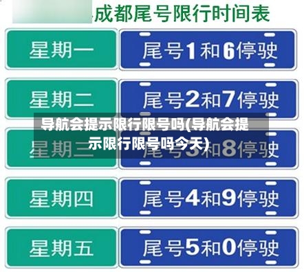 导航会提示限行限号吗(导航会提示限行限号吗今天)-第3张图片