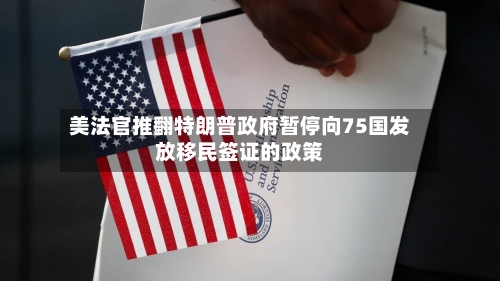 美法官推翻特朗普政府暂停向75国发放移民签证的政策-第1张图片