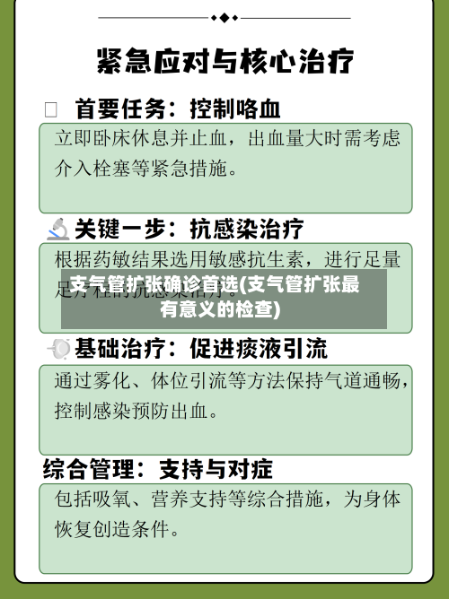 支气管扩张确诊首选(支气管扩张最有意义的检查)-第3张图片