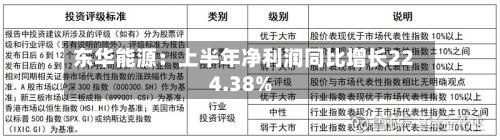 东华能源：上半年净利润同比增长224.38%