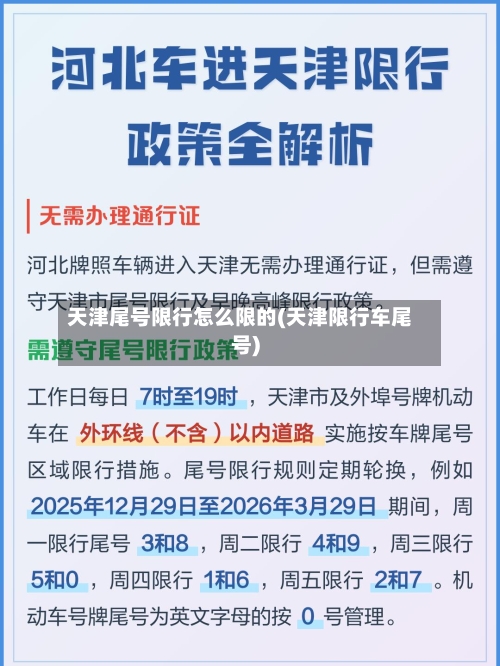 天津尾号限行怎么限的(天津限行车尾号)