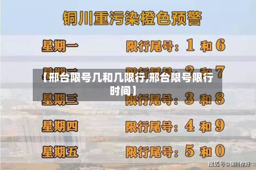 【邢台限号几和几限行,邢台限号限行时间】