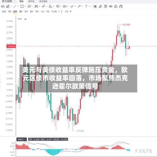 美元与美债收益率反弹施压黄金，欧元区债市收益率回落	，市场聚焦杰克逊霍尔政策信号-第1张图片