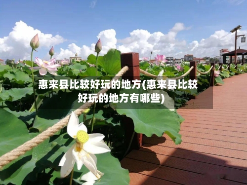 惠来县比较好玩的地方(惠来县比较好玩的地方有哪些)