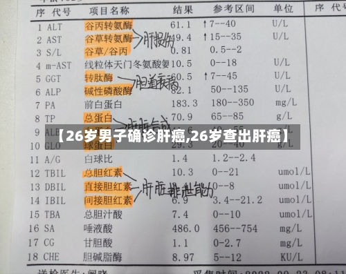 【26岁男子确诊肝癌,26岁查出肝癌】-第2张图片
