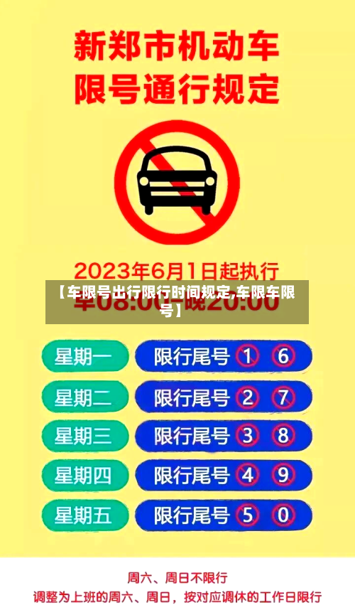 【车限号出行限行时间规定,车限车限号】