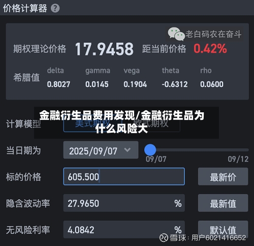 金融衍生品费用发现/金融衍生品为什么风险大-第3张图片