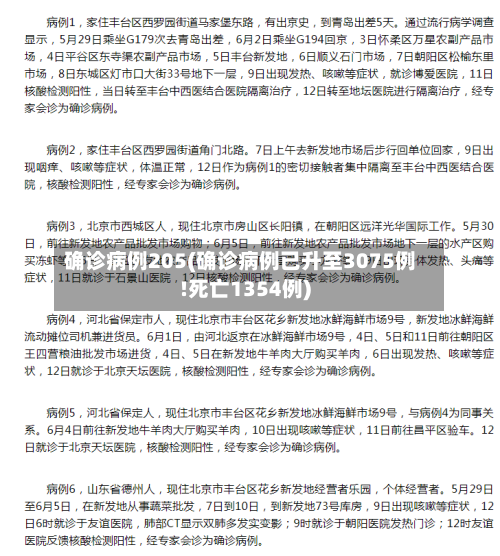 确诊病例205(确诊病例已升至3075例!死亡1354例)-第2张图片